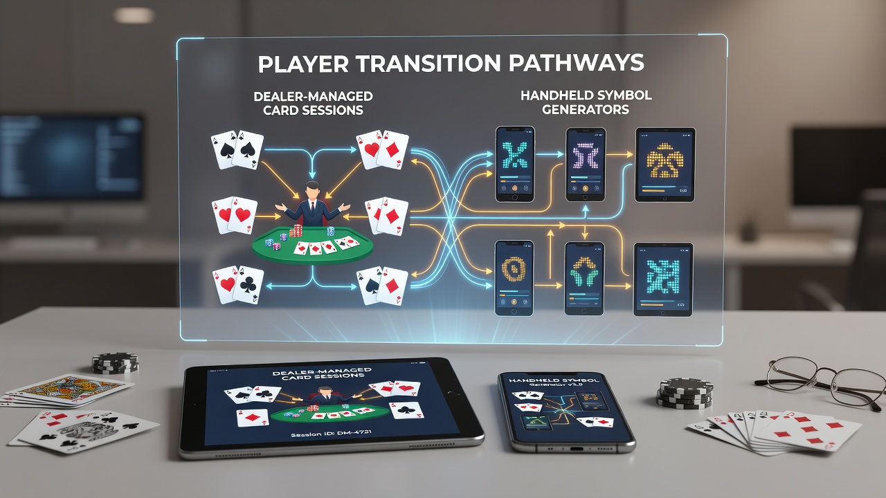 Darstellung von Transaktionspfaden und Synchronisation zwischen Kartensitzungen und mobilen Generatoren