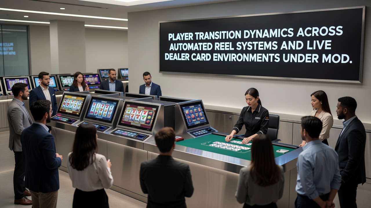 Darstellung von Transaktionspfaden und Spielerbewegungen zwischen Slot-Maschinen und Live-Tischen